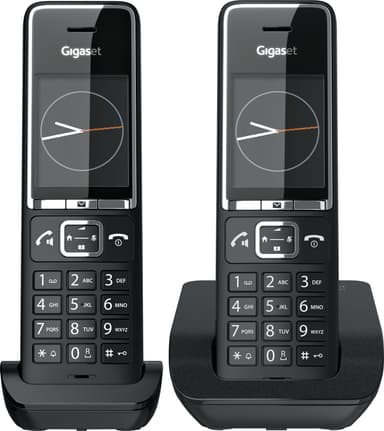 Gigaset Comfort 550 Duo trådlös telefon (svart/krom)