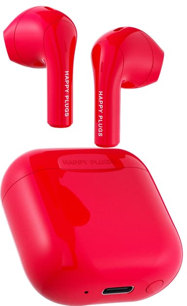 Happy Plugs Joy true wireless in ear-hörlurar (röda)