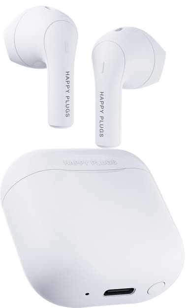 Happy Plugs Joy true wireless in ear-hörlurar (vit)