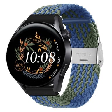 Flätat Elastiskt Armband Huawei Watch GT3 (42mm) - Blågrön