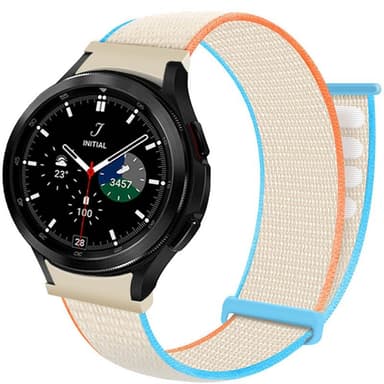 Nylon Armband No-Gap Samsung Galaxy Watch 4 Classic (42mm) - Cream