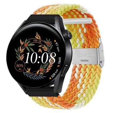 Flätat Elastiskt Armband Huawei Watch GT3 (42mm) - Gradient orange