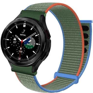 Nylon Armband No-Gap Samsung Galaxy Watch 4 Classic (42mm) - Olive