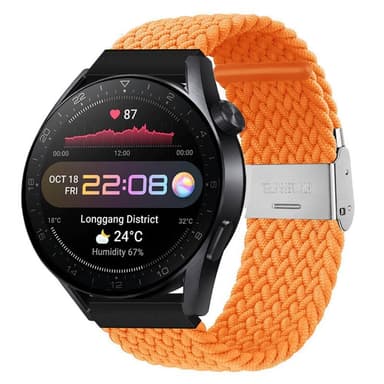 Flätat Elastiskt Armband Huawei Watch 3 Pro (48mm) - Orange