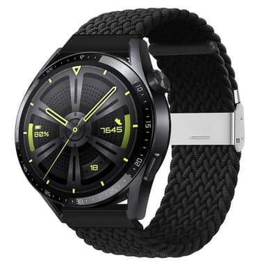 Flätat Elastiskt Armband Huawei Watch GT3 (46mm) - Svart