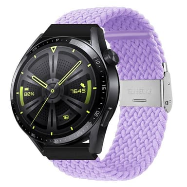 Flätat Elastiskt Armband Huawei Watch GT3 (46mm) - Ljuslila