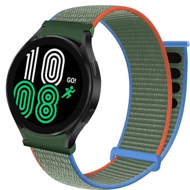 Nylon Armband No-Gap Samsung Galaxy Watch 4 (44mm) - Olive