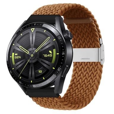 Flätat Elastiskt Armband Huawei Watch GT3 (46mm) - Brun