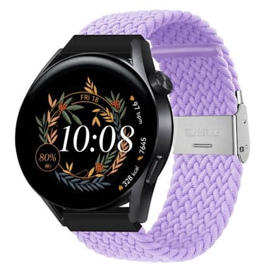 Flätat Elastiskt Armband Huawei Watch GT3 (42mm) - Ljuslila