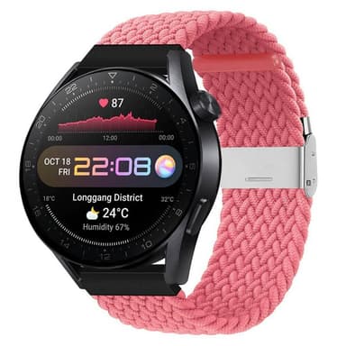Flätat Elastiskt Armband Huawei Watch 3 Pro (48mm) - Aprikos