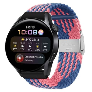 Flätat Elastiskt Armband Huawei Watch 3 (46mm) - Blue Powder