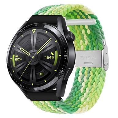 Flätat Elastiskt Armband Huawei Watch GT3 (46mm) - Gradient green