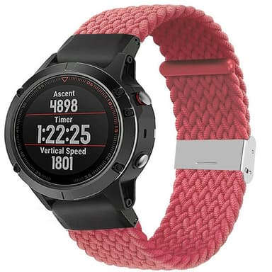 Flätat Elastiskt Armband Garmin Fenix 5X - Aprikos