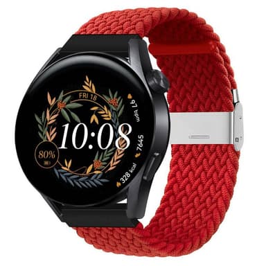 Flätat Elastiskt Armband Huawei Watch GT3 (42mm) - Mörkröd