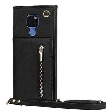 Zipper necklace case Huawei Mate 20 - Svart
