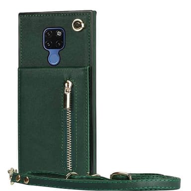 Zipper necklace case Huawei Mate 20 - Grön