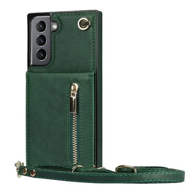Zipper necklace case Samsung Galaxy S22 - Grön