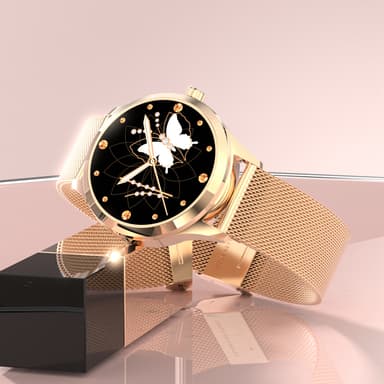 Multifunktionell smartwatch med flera sportlägen Guld