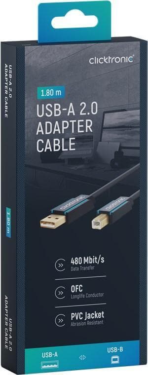 Adapterkabel från USB-A till USB-B 2.0
