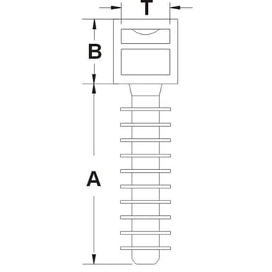 TRU COMPONENTS 1593023 TC-CHR9203 Kabelhållare Med