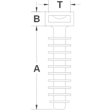 TRU COMPONENTS 1593022 TC-CHR8203 Kabelhållare Med
