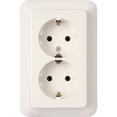 Kopp Insats Kontaktskydd RIVO Renvit (RAL 9010)