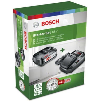 Bosch Home and Garden Battery Set Starter Set 18 V