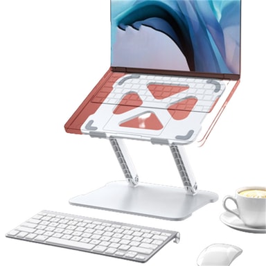 Justerbart stativ för laptop Vit Elgiganten