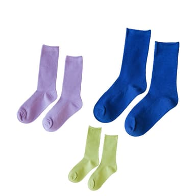 Over the Calf High Tube Socks 3-par Flerfärgad