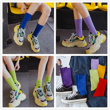 Over the Calf High Tube Socks 3-par Flerfärgad