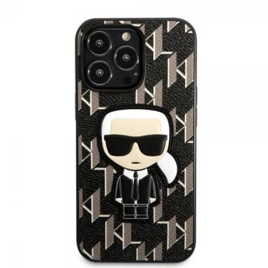 Karl Lagerfeld iPhone 13 Pro Skal Monogram Iconic Patch Svart