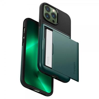 Spigen iPhone 13 Pro Max Skal Slim Armor CS Midnight Green