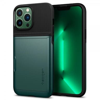 Spigen iPhone 13 Pro Max Skal Slim Armor CS Midnight Green