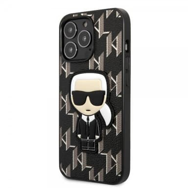 Karl Lagerfeld iPhone 13 Pro Skal Monogram Iconic Patch Svart