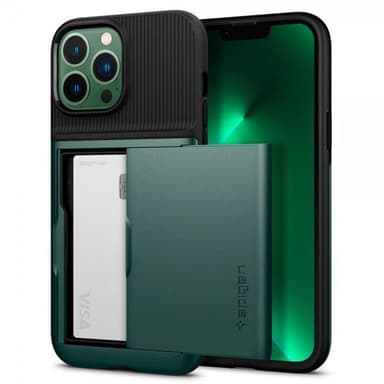 Spigen iPhone 13 Pro Max Skal Slim Armor CS Midnight Green