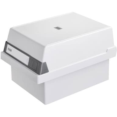 HAN 967-11 Kartoteksbox Ljusgrå max. antal kort: 800