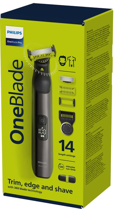 Philips OneBlade Pro 360 ansikts- och kroppstrimmer QP6651/61
