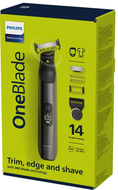 Philips OneBlade Pro 360 ansikts- och kroppstrimmer QP6551/15