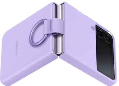 Samsung Galaxy Z Flip 4 fodral med ring (bora-lila)