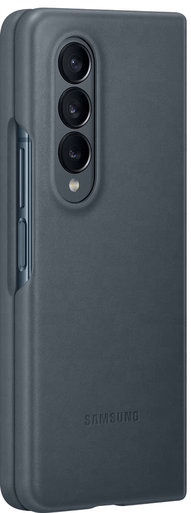 Samsung Galaxy Z Fold 4 läderfodral (grågrönt)