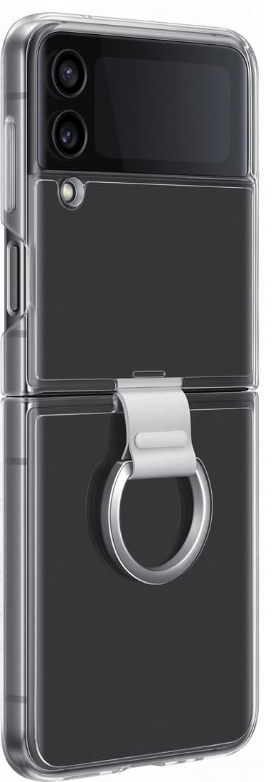 Samsung Galaxy Z Flip 4 fodral med ring (genomskinligt)