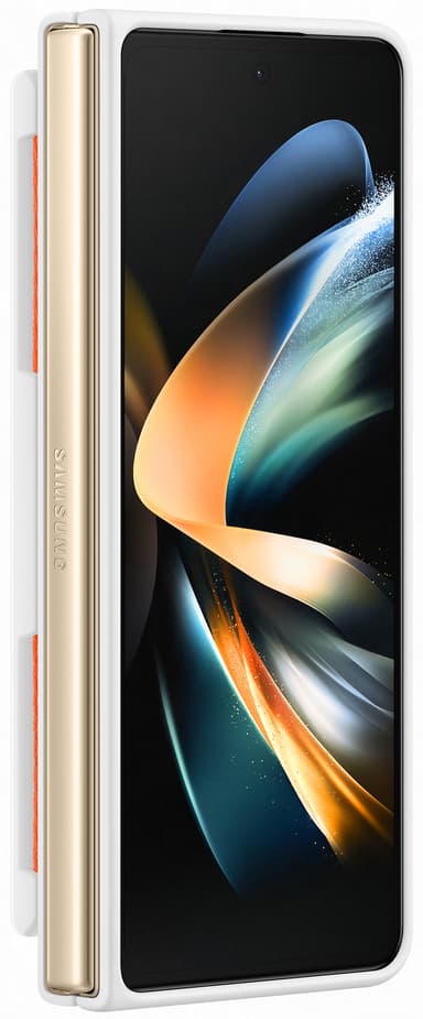 Samsung Galaxy Z Fold 4 fodral med telefongrepp (vitt)