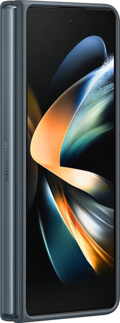 Samsung Galaxy Z Fold 4 läderfodral (grågrönt)
