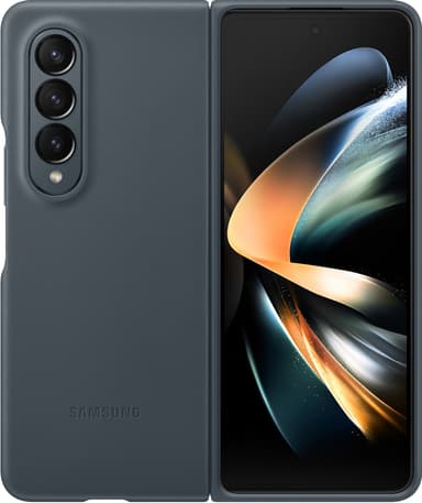 Samsung Galaxy Z Fold 4 läderfodral (grågrönt)