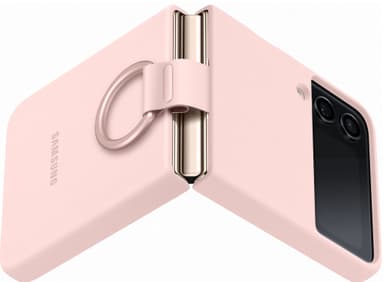 Samsung Galaxy Z Flip 4 fodral med ring (rosa)