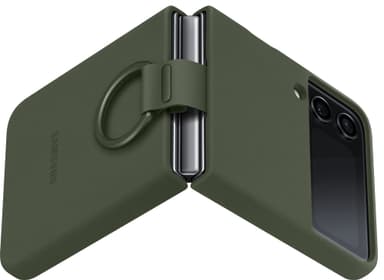 Samsung Galaxy Z Flip 4 fodral med ring (khaki)
