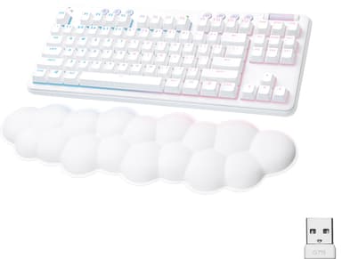 Logitech G715 Linear trådlöst tangentbord för gaming (vit)