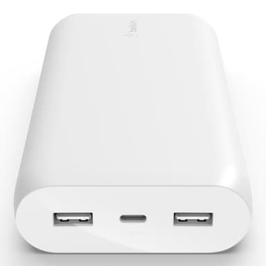 20,000 mAh Power Bank, White