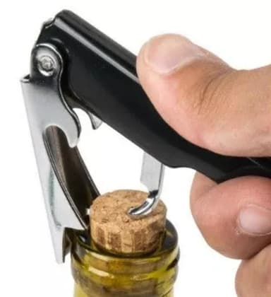 Seahorse Knife Vin Flasköppnare Rostfritt Stål Svart