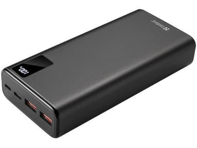 20.000 mAh PD 20W PowerBank USB-C, Black